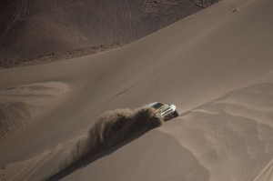 Guiga e Youssef durante o Rally Dakar 2014 - Crédito: Victor Eleuterio / Mitsubishi