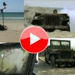 Detector de Metal localiza Jeep 1942 da II Guerra enterrado na praia